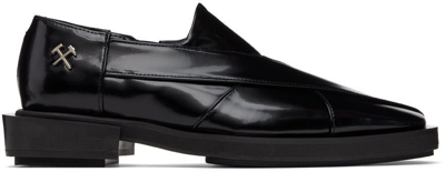 Gmbh Chappal Patent Loafers In Black