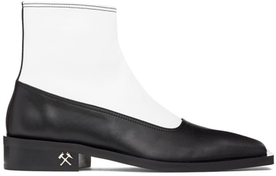 Gmbh White & Black Kaan Boots In 21067658 Black