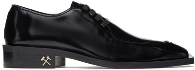 Gmbh Kaan Asymmetric-edge Derby Shoes In Black