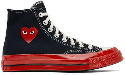 Comme Des Garçons Play Black & Red Converse Edition Chuck 70 Trainers