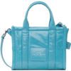 MARC JACOBS BLUE 'THE SHINY CRINKLE SMALL' TOTE