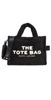 MARC JACOBS THE TERRY MEDIUM TOTE BAG BLACK