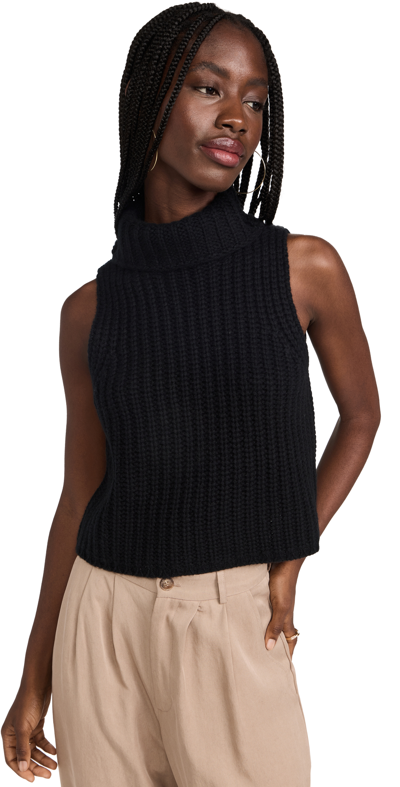Sablyn Saige Cropped Cashmere Sweater In Black