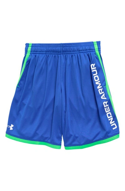 Under Armour Kids' Ua Stunt 3.0 Performance Athletic Shorts In Versa Blue