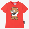 MOSCHINO KID-TEEN RED TEDDY BEAR T-SHIRT