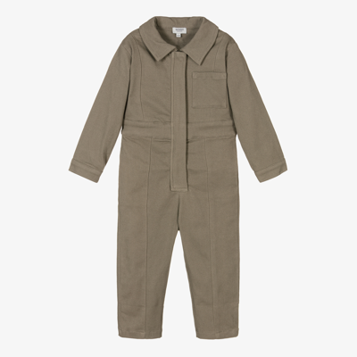 Donsje Kids' Grey Cotton Jumpsuit