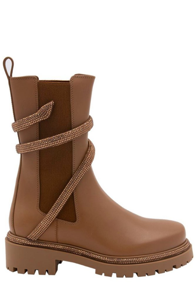 René Caovilla Women 'cleo' Ankle Boots In Brown