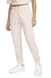 Nike Sportswear Essential Fleece Pants In Atmosphere/ White