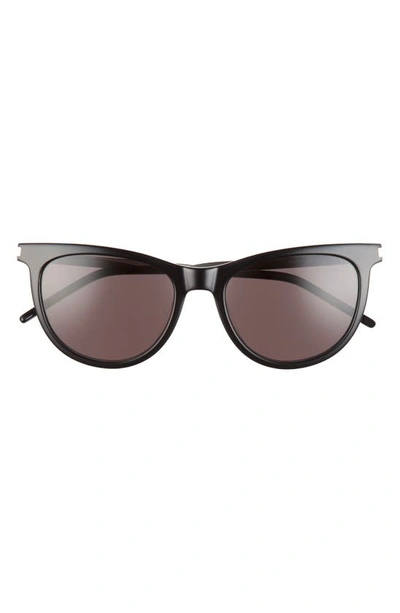 Saint Laurent 54mm Cat Eye Sunglasses In Black