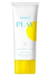 Supergoop ! Play 100% Mineral Lotion Spf 30 With Green Algae 3.4 oz/ 100 ml