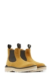 Sorel Hi-line Waterproof Lace-up Boot In Geo Yellow/ Jet