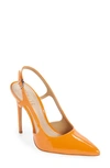 Schutz Boris Slingback Pump In Bright Tangerine