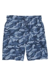 Vineyard Vines Kids' Performance Jetty Shorts In Camo- Summer Evening