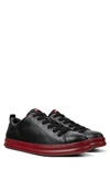 Camper Runner Leather Sneaker In Black-noir