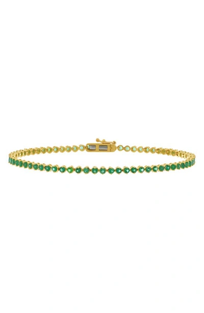 Bony Levy El Mar Emerald Tennis Bracelet In 18k Yellow Gold