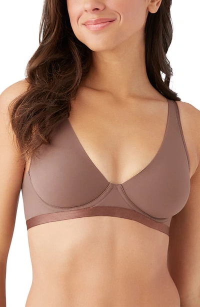 B.tempt'd By Wacoal Nearly Nothing Plunge Underwire Bra In Peppercorn