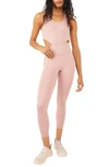 Free People Fp Movement Back It Up Jumpsuit In Mauve Swoon