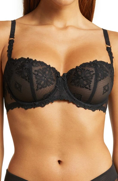Chantelle Lingerie Champs-élysées Underwire Demi Bra In Black-11