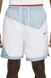 Nike Dna Tie Waist Shorts In Boarder Blue/ White/ Blue