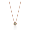 TIFFANY & CO TIFFANY HARDWEAR TAHITIAN BLACK PEARL LINK PENDANT IN 18K ROSE GOLD