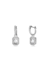 Swarovski Silver-tone Millenia Crystal Drop Earrings In Silver