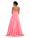 Mac Duggal Bow Sweetheart Strapless A Line Gown In Blush