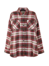 R13 Drop Neck Workshirt In Brown