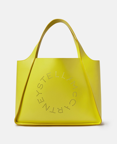 Stella Mccartney Stella Logo Tote Bag  In Citrus