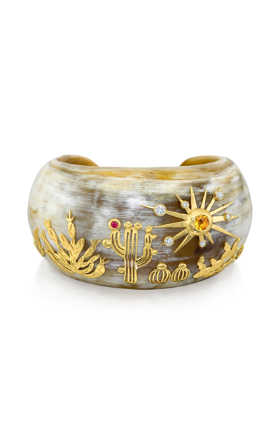 Sauer 18k Yellow Gold Sertão Dia Bracelet In Grey