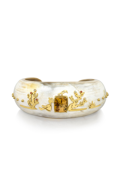 Sauer 18k Yellow Gold Sertão Noite Bracelet In White/gold