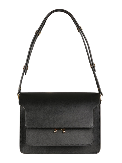 Marni Trunk Shoulder Bag In Black