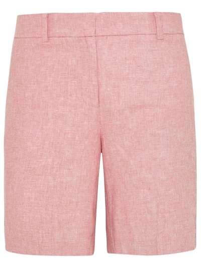 Michael Michael Kors Powder Pink Linen Blend Shorts