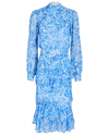 Saloni Isa Ruffled Printed Silk-georgette Midi Dress In Multi