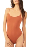 Free People Intimately Fp Offline Tank Bodysuit In Sienna