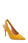 Lisa Vicky Piper Pointed Toe Slingback Pump In Dark Yellow