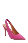 Lisa Vicky Piper Pointed Toe Slingback Pump In Raspberry