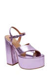 Lisa Vicky Jam Platform Sandal In Light Purple