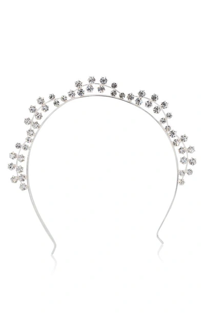 Brides And Hairpins Sydney Crystal Crown In Silver