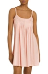 Hanro Juliet Pleated Chemise In Powder Pink