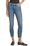 JEN7 BY 7 FOR ALL MANKIND 50/50 COATED ANKLE SKINNY JEANS