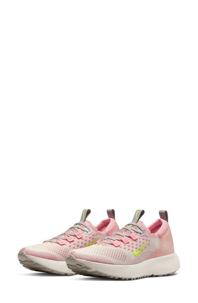 Nike Escape Run Flyknit Running Shoe In Sail/ Pink/ Coral