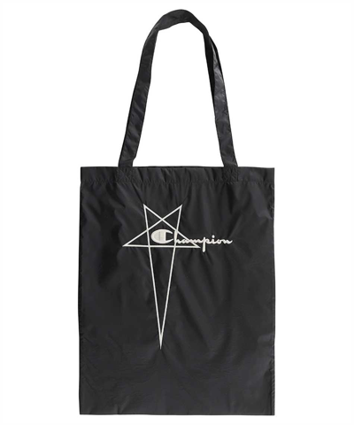 Rick Owens X Champion - Tote Bag In Black