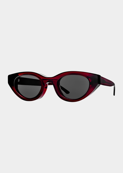 Thierry Lasry Acidity Acetate Cat-eye Sunglasses In Burg/smk