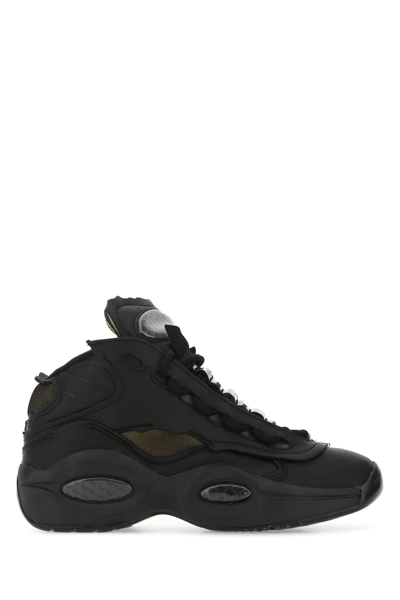 Reebok Maison Margiela Question Mid Memory Of Basketball Trainers Black In Multicolor