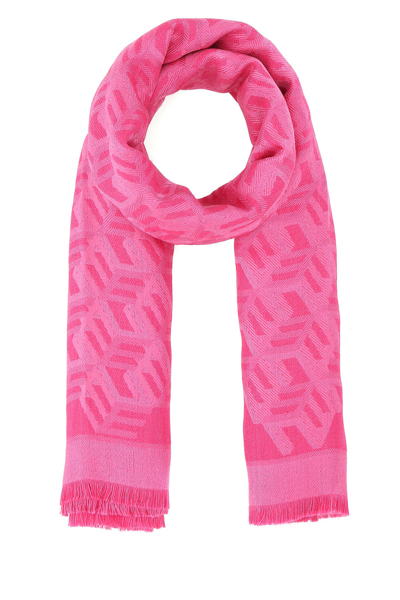 Mcm Fuchsia Silk Blend Scarf  Pink  Donna Tu In Multicolor