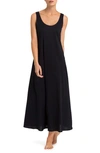 Hanro Deluxe Mercerized Pima Cotton Nightgown In Black