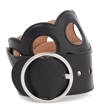 Alaïa Round Leather Belt In Noir