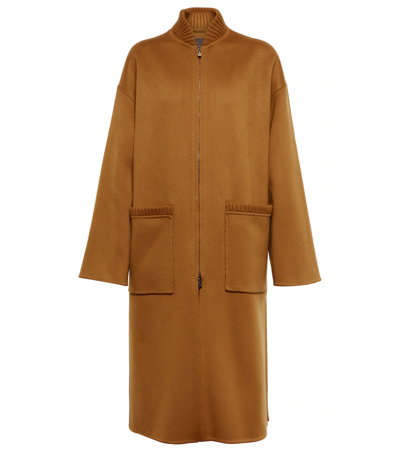 Loro Piana Orson Double-faced Cashmere Coat In Brown