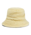 Loro Piana Zita Cashmere & Silk Fuzzy Bucket Hat In Vanilla Custard