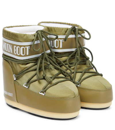 Moon Boot Icon Low Snow Boots In Khaki